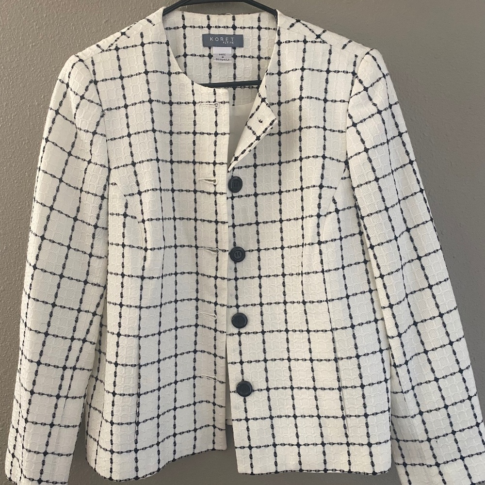 Black and White Blazer